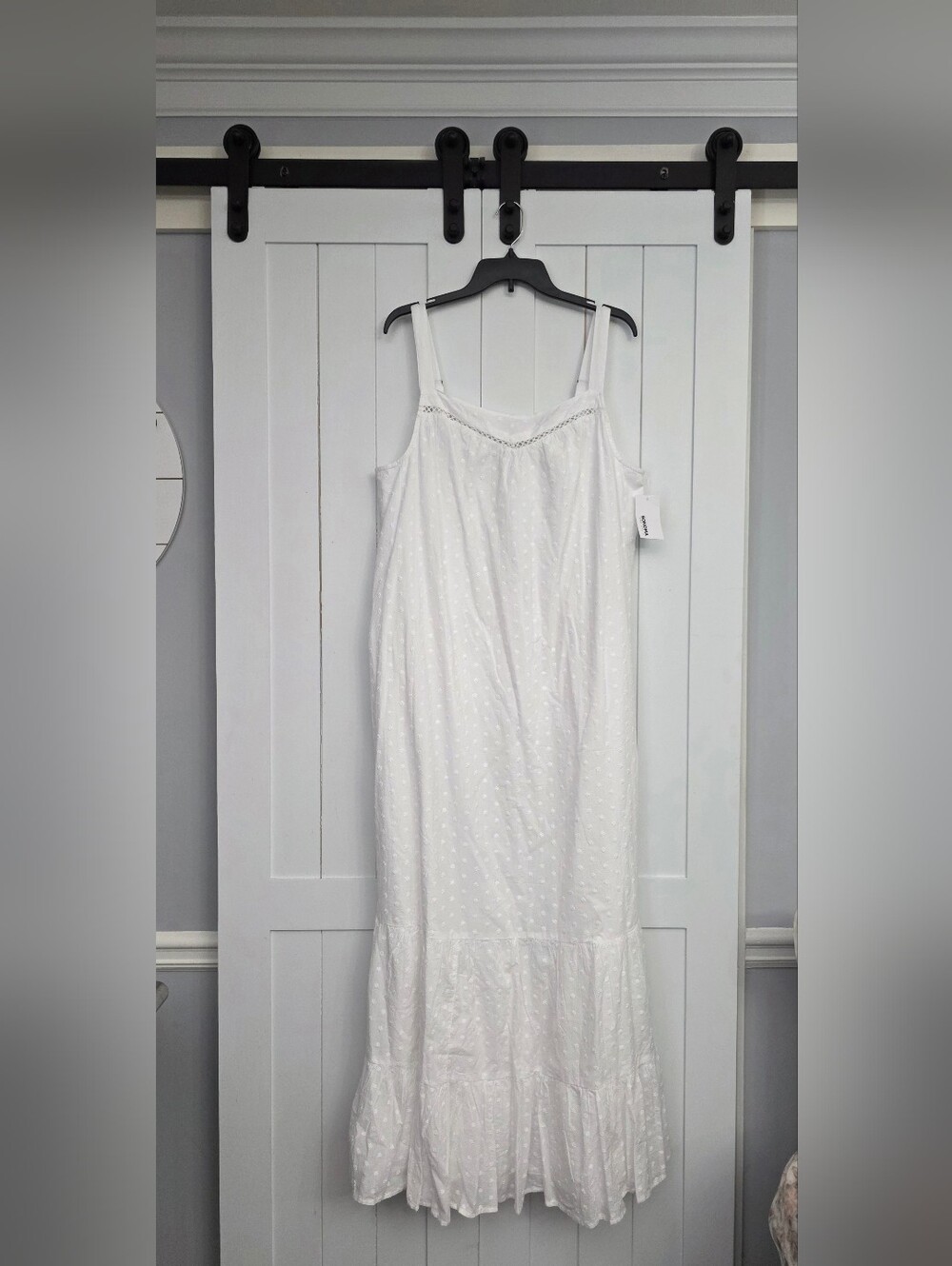 Sonoma White Maxi Slip Dress. DISCLAIMER: 1 Small Stain. NEW!